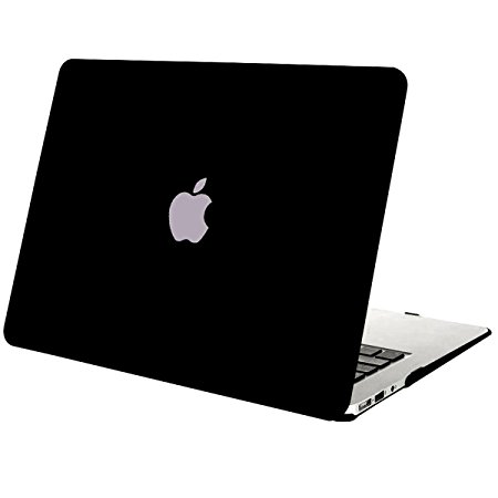 Mosiso Plastic Hard Case Cover for MacBook Air 11 Inch, Black