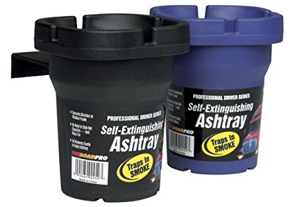 RoadPro RP-452 Small Self-Extinguishing Ashtray - Colors May Vary