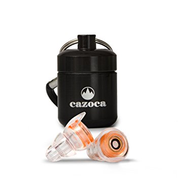 High Fidelity Earplugs Cazoca – The Perfect Hearing Protection – With Silicone Triple Flange – For Musicians, Workmen, Concerts, Night Clubs, Other Similar Events – Does Not Muffle Music or Voices.