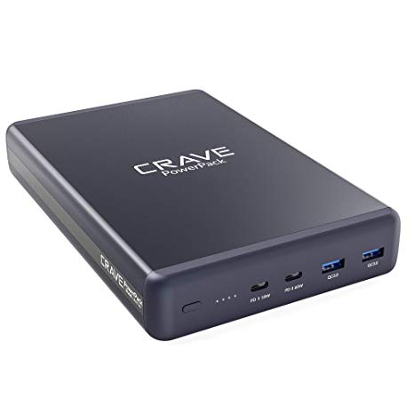 Crave PowerPack PD 3.0 60W 50000mAh Quick Charge 3.0 Portable Battery Charger