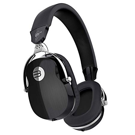 Over Ear Wired Headphones, Arrela Professional HiFi Stereo Headpset Built-in Mic, Deep Bass, Foldable/Soft Earmuffs for Studio Monitoring, DJ Home Entertainment Black