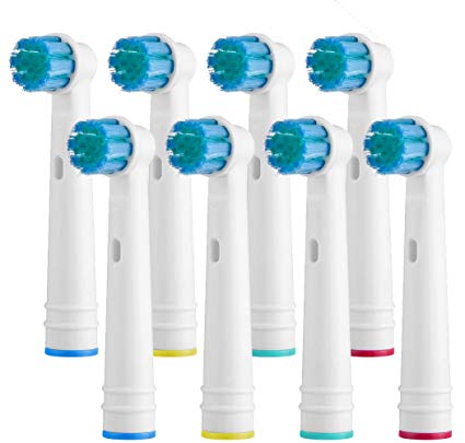 Compatible Sensitive Gum Care Replacement Brush Heads Refill for Oral-B Braun Electric Toothbrush Pro 1000 Pro 3000 Pro 5000 Pro 7000 Vitality, Extra Soft Bristle 8 Count