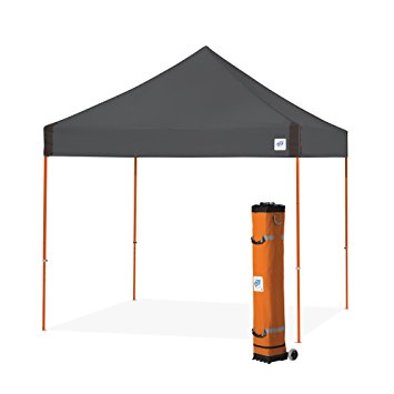 E-Z UP Vantage Instant Shelter Canopy, 10 by 10', Steel Grey