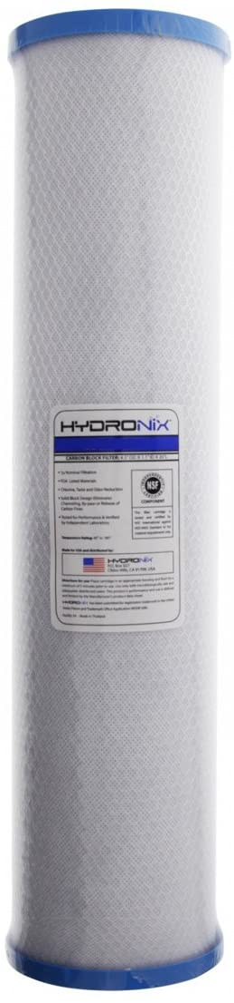 Hydronix SMCB-4520 NSF Coconut BIG BLUE Carbon Block Cyst Water Filter, 4.5" x 20" - 0.5 micron
