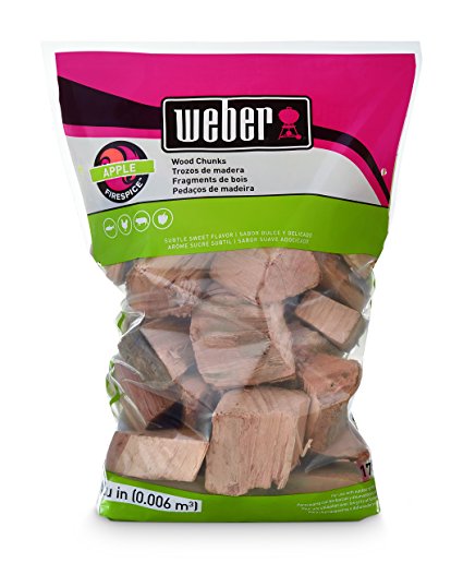 Weber-Stephen Products 17139 Apple Wood Chunks, 350 cu. in. (0.006 cubic meter)