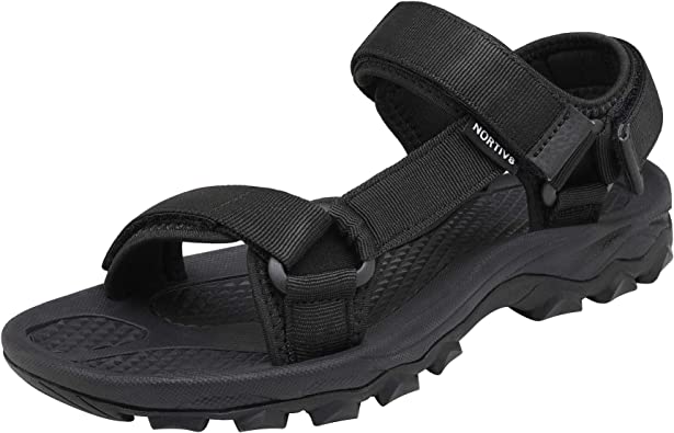 NORTIV 8 Men's Sandals Hiking Sports Lightweight Summer Water Arch Support River Open Toe Athletic Trail Outdoor Walking Sandals