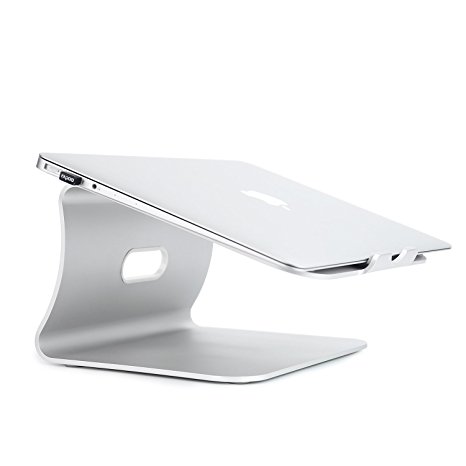 Spinido Aluminum Laptop Desktop Stand for Apple Macbook and All Notebooks,Silver