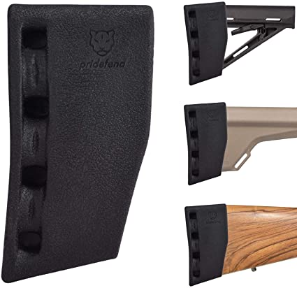 Pridefend Synthetic Latex Rubber Slip-On Recoil Reducing Pad for Rifle and Shotgun Size Options