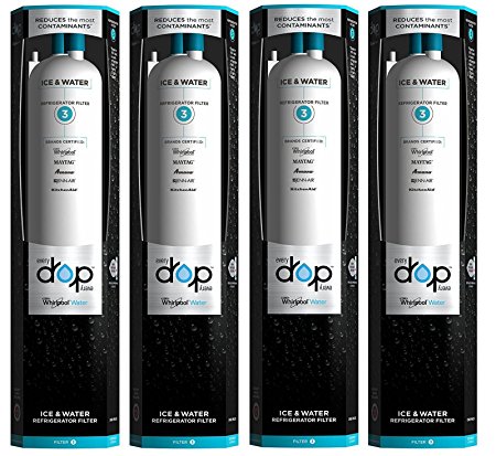 4Count-Whirlpool Every Drop 3 EDR3RXD1 4396841 4396710 Ice&Water Fridge Filter