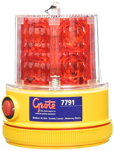 Grote 77912 Red 360° Portable Battery Operated LED Warning Light