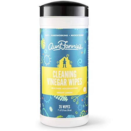 Aunt Fannie's Cleaning Vinegar 35 Count Wipes (Single Pack) (Bright Lemon)