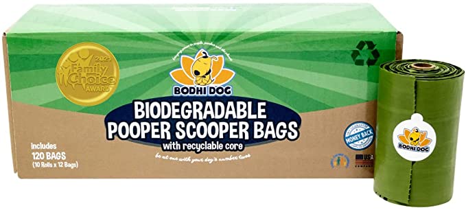 Bodhi Dog Complete Poo Pack | 24" Pooper Scooper, Poop Bags, and Pet Dog Waste Bag Holder | Perfect for Small, Medium, Large, XL Pets - Great for Grass and Gravel (Biodegradable Pooper Scooper Bags)