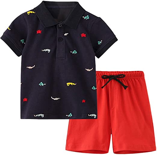 Fiream Little Boys' Cotton Clothing Short Baby Sets