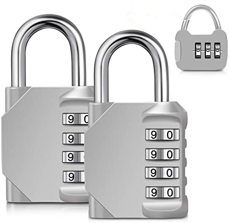 TOPLUS Locker Lock, 3Pack Gym Lock Locker Lock Combination Lock Padlock Locks Small Lock Pad Lock Locker Locks for Gym Combo Lock - Silver