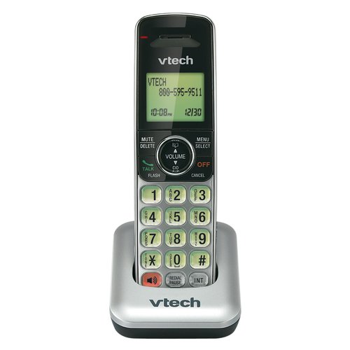 VTech CS6409 Accessory Cordless Handset for CS6419, CS6428 or CS6429 Series Cordless Phone Systems, Silver/Black