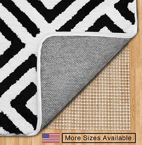 The Original Gorilla Grip (TM) Non-Slip Area Rug Pad, Made In USA, Available in 3x5, 5x8, 4x6, 2x4, 2x8, 6x9, 8x10, 8x11, 9x12, 10x14, 12x15, Rounds and Squares, Extra Cushion, Locks Rugs In Place, Hard Floor Protector, 10 Year Guarantee, No Chemical Odor, Great As Drawer Liner. (8x11)