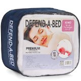 Classic Brands Defend-A-Bed Premium Hypoallergenic Waterproof Mattress Pad Vinyl Free Queen Size