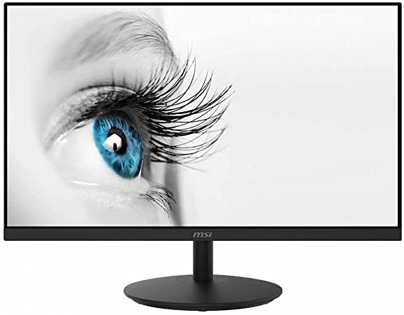 MSI Pro MP242 24 Inch Full HD (1920 x 1080) Monitor, 75Hz, IPS, 5ms, HDMI, VGA, Built-in Speakers, Anti-Glare, Anti-Flicker, Less Blue light TÜV Certified, VESA Mount