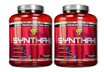 BSN SYNTHA-6 Protein Powder - Chocolate Cake Batter, 10 lbs (104 Servings)