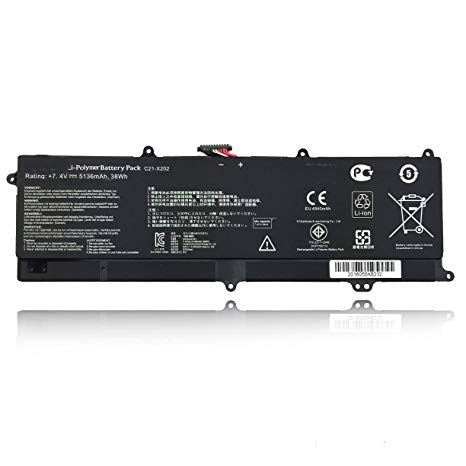 C21-X202 Battery for Asus VivoBook Q200E S200 X201E S200E X202E X201 S200E-RHI3T73 Series [7.4V 5000MAH Emaks