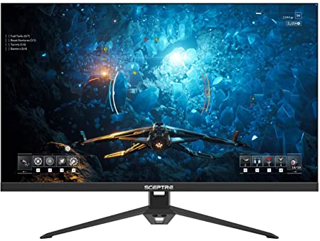 Sceptre IPS 24” Gaming Monitor 165Hz 144Hz Full HD (1920 x 1080) FreeSync Eye Care FPS RTS DisplayPort HDMI Build-in Speakers, Machine Black 2020 (E248B-FPT168)