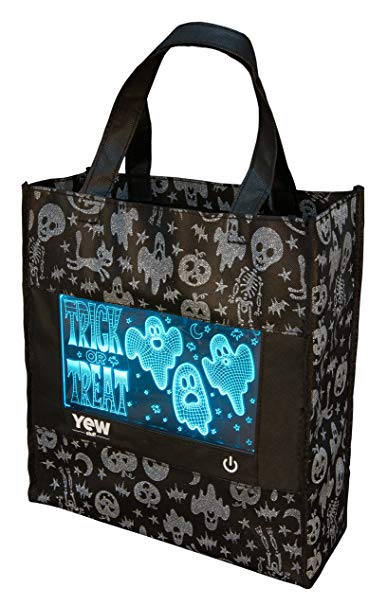 YEW STUFF Pop Lights: Halloween Bags With Removable LED Light