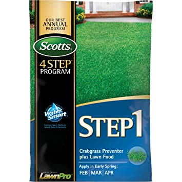 Scotts 33160 LawnPro Step 1 Crabgrass Preventer Plus Lawn Food, 28-0-7, 40.05-Pound