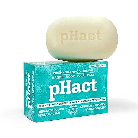 ANDREW LESSMAN pHact Moisture-Rich Cleansing Bar - 3 Pack Natural Non-Soap, 4.25oz Each, Unscented - Great for Oily, Dry, Combination & Sensitive Skin. Fragrance-Free Natural Bar Soap for Men & Women