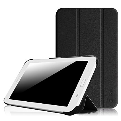 Fintie Samsung Galaxy Tab E Lite 7.0 Case - Ultra Slim Lightweight Smart Shell Folding Stand Cover for Galaxy Tab E Lite 7.0 SM-T113 / Tab 3 Lite 7.0 SM-T110 / SM-T111 7-Inch Tablet, Black