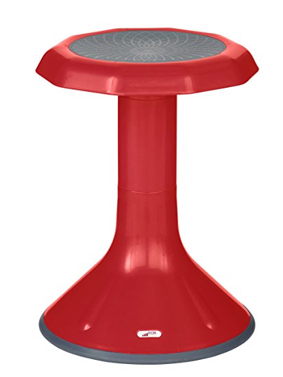 ECR4Kids ACE Active Core Engagement Stool for Kids, 18-Inch H, Red