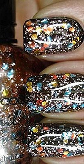 Color Shooting Star Effect Glitter Nail Polish Lacquer