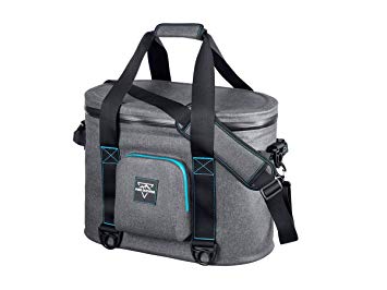 Monoprice Emperor Flip Portable Soft Cooler - 30 Can - Gray | Waterproof Exterior, IPX7-Rated Zippers Ideal for Camping, Fishing, BBQ - Pure Outdoor Collection