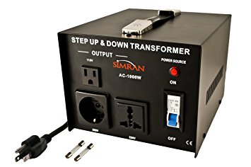 Simran AC-1000 Step Up/Down Voltage Converter Transformer 110V/220V - 1000 Watts