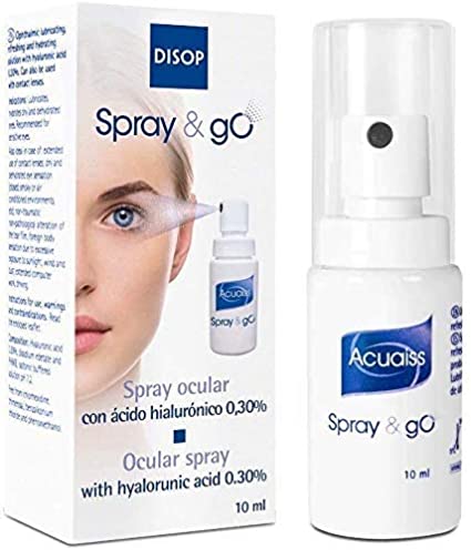 Acuaiss Eye Spray for Dry Eyes with 0.30% Hyaluronic Acid, Refreshing and Moisturizing Ocular Spray, 0.34 Fl Oz