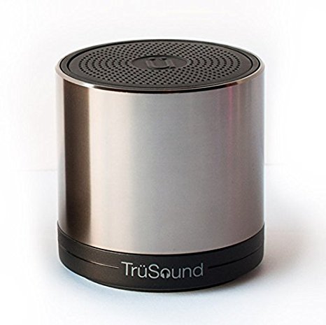 TruSound Audio T2, Bluetooth Portable Speaker SpeakerPhone Sound Glossy Gunmetal