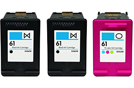 HouseOfToners Remanufactured Ink Cartridge Replacement for HP 61 ( Black , 3-Pack )