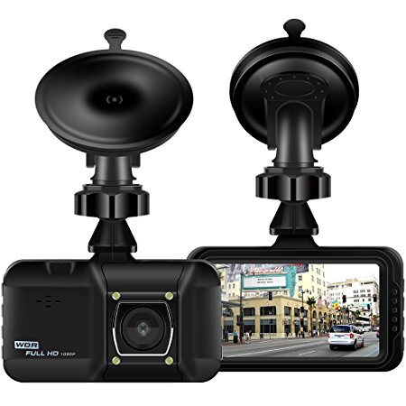 On Dash Video D02 3" Dash Cam for Cars With Night Vision Dash Cam 170 Degrees Rotatable Camera Video Recorder Traffic Dashboard Camcorder