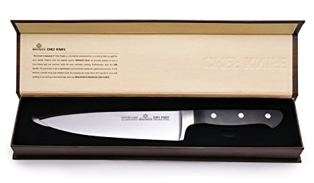 Benchusch Professional 8-Inch Chef Knife – Classic Series – German HC Steel with Full Tang Blade – Multi-Use for Slicing, Dicing, Chopping and Mincing Meat, Fish, Fruits, Vegetables