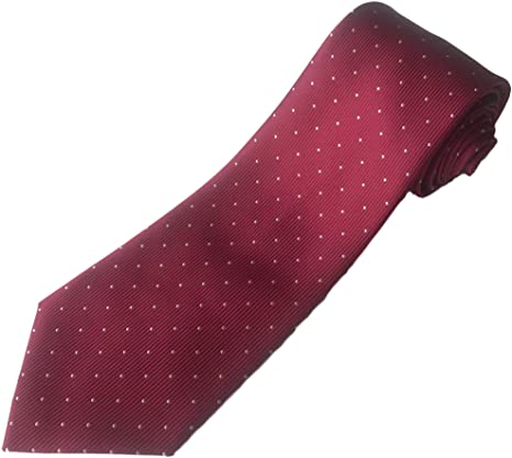 100% Silk Extra Long Polka Dot Tie for Big and Tall Men (63-inch Extra Long and 70-inch Extra Extra Long, 3.75 Inches Wide)