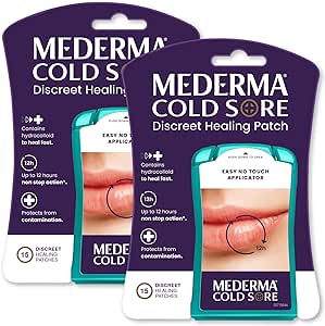 Mederma Cold Sore Discreet Healing Patch - A Patch That Protects and conceals Cold Sores - Twin Pack 30ct (2X 15ct)