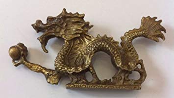 Feng Shui Brass Dragon Statue Figurine