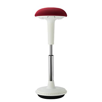 CO-Z Active Learning Stool, Sitting Balance Chair w/Adjustable Height for Office Stand up Desk (Red)