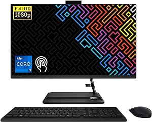 Lenovo IdeaCentre 3i 27" FHD Touchscreen All-in-One Desktop Computer - 13th Gen Intel 10-Core i7-13620H up to 4.9GHz CPU, 32GB RAM, 2TB NVMe SSD, Intel UHD Graphics, Audio by Harman, Windows 11 Pro