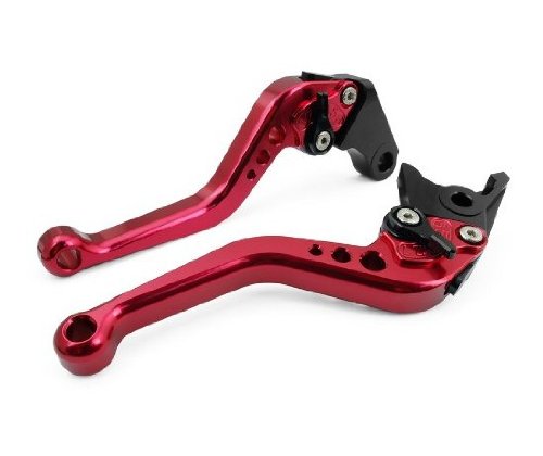 Adjustable short Brake and Clutch Levers for HONDA CBR500R/CB500F/X 2013-2015,CBR250R 2011-2013,CBR300R 2014-2016,CB300F/FA 2014-2016,CB400F/CB400R 2013-2015,GROM MSX 2014-2016-Red