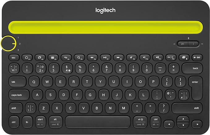 Logitech K480 Wireless Multi-Device Keyboard for Windows, AZERTY French Layout - Black