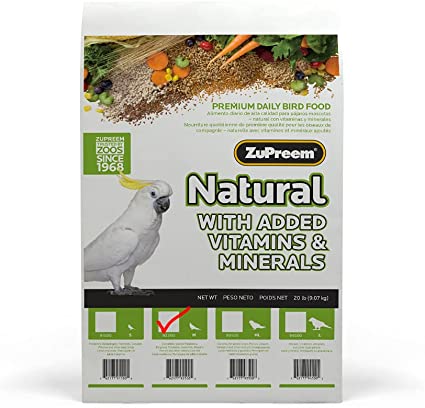 ZuPreem AvianMaintenance Natural Bird Diet for Cockatiels