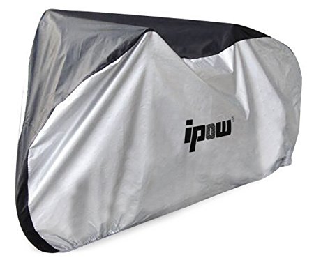 Ipow 210D Thicken Oxford Fabric Waterproof Snowproof UV Protective Cycle Bike Bicycle Cover with Bag Best for Mountain Road Electric and Cruiser Bikes