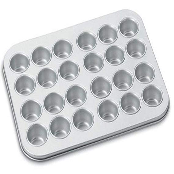 Cuisinart AMB-24MMP Chef's Classic Nonstick Bakeware 24-Cup Mini Muffin Pan, Silver