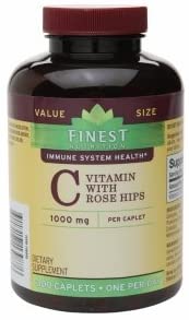 Finest Nutrition Vitamin C with Rose Hips, 1000mg, 300 Caplets