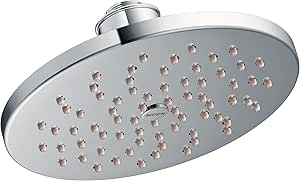 Moen S6360EP 8" Eco-Performance Single-Function Rainshower Showerhead with Immersion Technology, Chrome